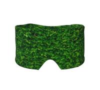 Grüne Blätter Wand-Klettverschluss-Design, Verdunkelung, warmer Augen- und Ohrenschützer für Seitenschläfer, Nachtschlaf, Arbeit, Nickerchen, Reisen, Yoga