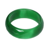 Grüne breite Jade-Armbänder für Frauen, natürliche Jade, Armreif, Armbänder, Glücksarmbänder, Einheitsgröße, Achat