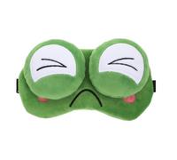 Grüne Cartoon Augenmaske mit Gel, 1 Stück Schlafmaske