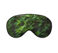Grüne Pflanze Augenmaske, Seitenschlafmaske, leichte Augenbinde, Schlafmaske, Nasenpolster und Gummiband für Kinder, Frauen und Männer