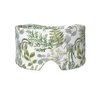 Grüne Pflanze Grün, Vollständige Augenabdeckungen, lichtblockierende Augenmaske, Schlafaugen- und Ohrenschützer