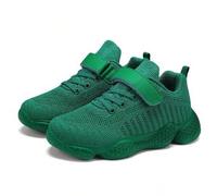 Grüne Sportschuhe für Kinder, Jungen und Mädchen, modischer und einfacher Stil, bequeme und bequeme Lässig-Laufschuhe für Babys und Kinder