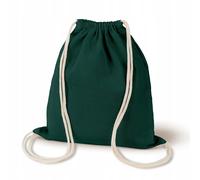 Grüner Baumwollrucksack 34x40 cm grün 220g