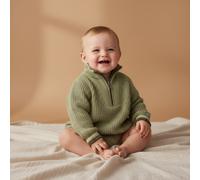 Grüner Strickpullover Little Farm | Little Dutch - 86