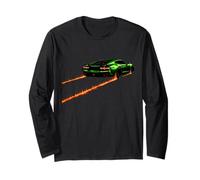 Grünes exotisches Auto Feuerwehr Rennwagen Turbo Race Kinder Jungen Langarmshirt