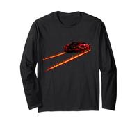 Grünes exotisches Auto Feuerwehr Rennwagen Turbo Race Kinder Jungen Langarmshirt