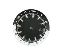 Grünes leuchtendes Zifferblatt, Ersatzteile für Seiko (NH35 NH35A), schwarz/weiß