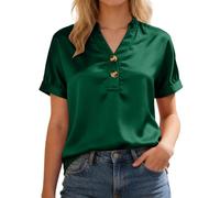 Grünes Pailletten Oberteil Jeanshemd Wickelshirt Ausschnitt Lederbluse Grau Designer Saum Binden Muster Asiatische Body Sommertop Violett Cooles Luxus Einfarbig Figurbetont 40 Orangefarbene