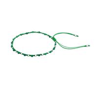 Grünes Schnurarmband mit echtem Malachit und Silberperlen Charleen