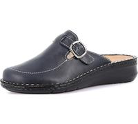 GRÜNLAND-DAMI-Komfort Slipper Geschlossene Spitze aus echtem Leder, Herausnehmbare Innensohle aus Kork und Leder, Conforma-Sohle und handgefertigte Nähte