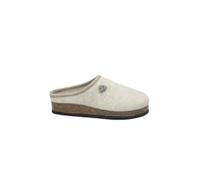 GRÜNLAND il benessere è naturale GRUNLAND SARA CB0169 cremefarbene Damen-Hausschuhe mit Wollfilz-Fussbett 39