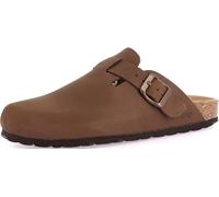 GRÜNLAND il benessere è naturale GRUNLAND SARA CB7018 braune Damenhausschuhe Lederschnalle geschlossene Spitze 40