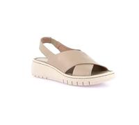 GRÜNLAND SA3107 GILI SANDALO DAMEN FARBE TAUPE SOFT ECHTES LEDER, Taupe, 41 EU
