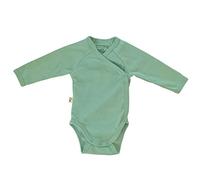 Grünspecht 630-V1 Bio-Wickelbody langarm, kbA GOTS, Babybody, Bio-Baumwolle, Größe: 62/68, grün
