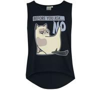 Grumpy Cat Before You Ask ... No Tank-Top schwarz in M