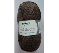 Grundl Strumpfwolle Hot Socks Uni 50, 50g, Fb. 10