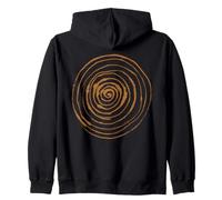 Grunge Spiral Abstract Nature Vintage y2k Earthy Bleach Kapuzenjacke