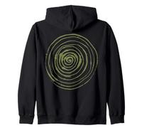 Grunge Spiral Abstract Nature Vintage y2k Earthy Green Kapuzenjacke