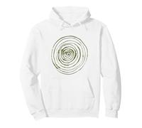 Grunge Spiral Abstract Nature Vintage y2k Earthy Green Pullover Hoodie