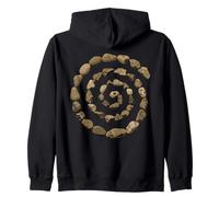 Grunge Stone Spiral 90s Vintage Nature Goblincore Geology Kapuzenjacke