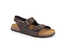Grunland BOBO SB0396 Mahagoni Herren Sandalen Nubuk Birke Lederbänder 44