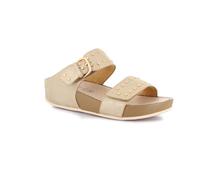 Grunland CI3118 DIRA Steckdosenleiste mit doppeltem Klettverschluss und Nieten, Platin, 41 EU