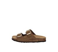 Grunland Damen-Slipper aus Wildleder mit Doppelband | Wird Sein CB2631 Tortora 39