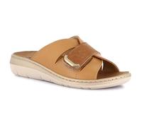 Grunland DASA Hausschuh mit Riemen und Klettverschluss CE0776 Cuoio 37