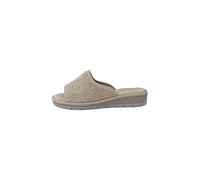 GRUNLAND DOLA CI1317 RE-SOFT Damenhausschuhe aus perlgrauem Stoff 40
