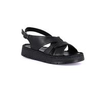 Grunland Echtleder-Sandalen mit gekreuzten Riemen | GIFA SA0241 Nero 36