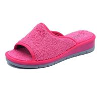 Grunland Frottee-Slipper mit offener Zehenpartie | DOLA CI1317 Fuxia 38