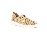 Grunland Goldene Slipper mit Mikroperforationen | SIVI SC6259 BEIGE-Metal 40