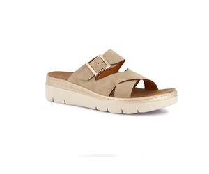 Grunland Hausschuhe Made in Italy Comfort | MOLL CE0924, Taupe, 41 EU