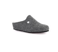 Grunland Hausschuhe mit Keilabsatz aus recyceltem Filz |GEMY CI3076, Asphalt, 37 EU
