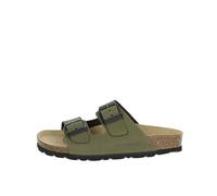 Grunland LUCE CB0714 32/35 olivgrün Kinder Hausschuhe Birkenschnallen Leder 33
