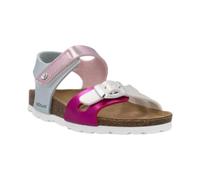 Grunland Perlmuttkork-Sandale mit doppelter Schnalle | LUCE SB0646, Fuchsia Multi, 34 EU