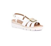 Grunland Sandale mit quadratischem Accessoire | Pagi SA1991 Bianco 36