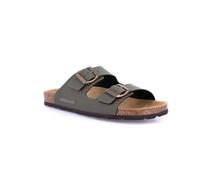 GRUNLAND SARA CB1557 Oliv Damen-Sandalen, anatomische Schnallen, olivgrün, 40 EU