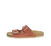 GRUNLAND SARA CB2631 ziegelbraune Damenhausschuhe anatomisch weiche Lederschnallen aus Birke 38