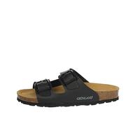 Grunland SARA CB9952 schwarz Schwarze Damenhausschuhe mit anatomischen Re-Soft-Lederschnallen 38