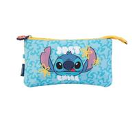 Grupo Erik Federmäppchen Stitch – Disney, 3 Fächer, blau