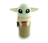 Grupo Erik Federmäppchen Star Wars Grogu Baby Yoda Mäppchen 1 Fach - Federmappe Etui Stifte Schule - Federtasche Mädchen Schlampermäppchen Jungen- Star Wars The Child Merch Geschenke Schulsachen