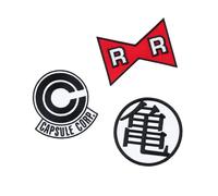 Grupo Erik Patches zum Aufbügeln Bügelbilder für Textilien Dragon Ball Z Set 3 Bügelflicken Aufnäher Erwachsene und Kinder - Offizieller Dragon Ball Merch