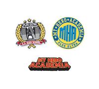 Grupo Erik Patches zum Aufbügeln Bügelbilder für Textilien My Hero Academia Set 3 Bügelflicken Aufnäher Erwachsene und Kinder Manga My Hero Academia Merch