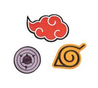 Grupo Erik Patches zum Aufbügeln Bügelbilder für Textilien Naruto Shippuden Netflix Set 3 Bügelflicken Aufnäher Erwachsene Anime Manga Naruto Geschenke Merch