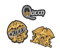 Grupo Erik Patches zum Aufbügeln Bügelbilder für Textilien Queen Set 3 Bügelflicken Aufnäher Erwachsene Queen Merch