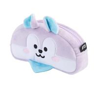 Grupo Erik Plüsch Mäppchen BT21 New Mang 1 Fach - Stift Etui Schule BTS Fanartikel - Federmäppchen Mädchen Schlampermäppchen Offizieller BT21 Merch