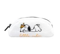 Grupo Erik Plüsch Mäppchen Peanuts Snoopy 1 Fach - Stift Etui Schule - Federmäppchen Mädchen Schlampermäppchen Jungen Offizieller Snoopy Geschenke Fanartikel