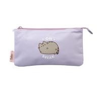Grupo Erik Pusheen Cat Federmappe 3fach Kawaii Merch | Federmappe Stift Etui Schule 3 Fächer - Kawaii Federtasche Mädchen und Jungen Schlampermäppchen