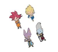 Grupo Erik Set Pins Dragonball Super Saga - 4 Anstecknadeln - Geschenke Anime Manga Dragon Ball Merch Fanartikel